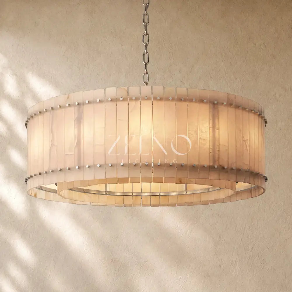 San Marcon Alabaster Round Chandelier - Zelno