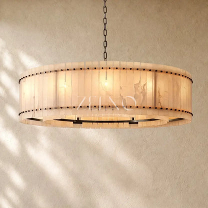 San Marcon Alabaster Round Chandelier - Zelno