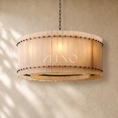 San Marcon Alabaster Round Chandelier - Zelno