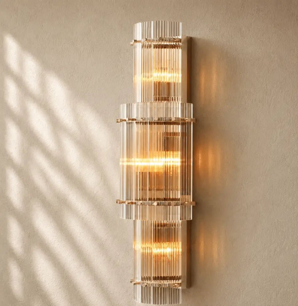 San Marcon Glass Grand Round Sconce - Zelno