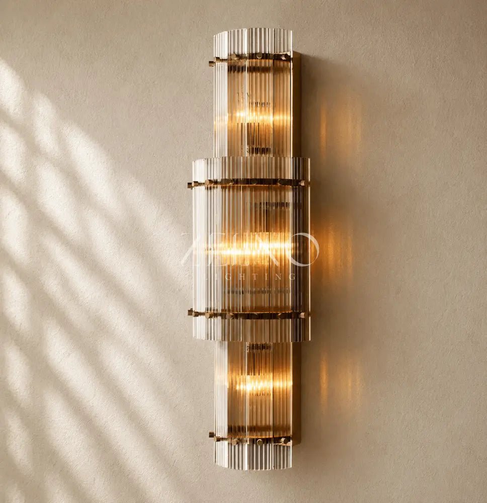 San Marcon Glass Grand Round Sconce - Zelno