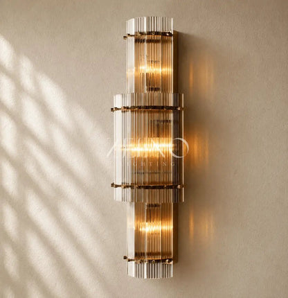 San Marcon Glass Grand Round Sconce - Zelno