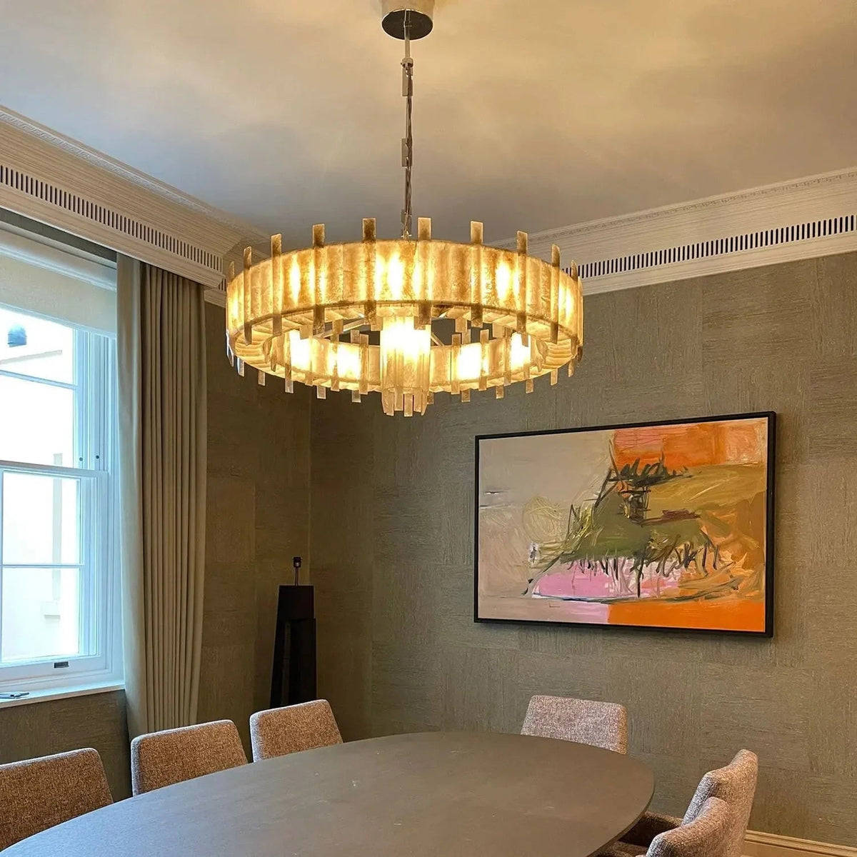 Saturn chandelier - Zelno Lighting