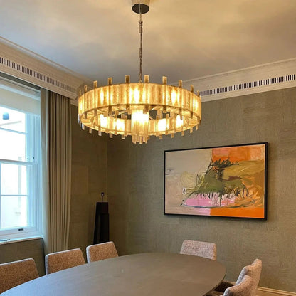 Saturn chandelier - Zelno Lighting