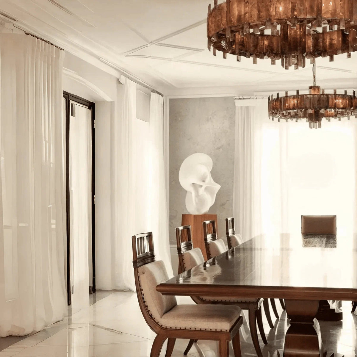 Saturn chandelier - Zelno Lighting