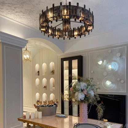 Saturn chandelier - Zelno Lighting