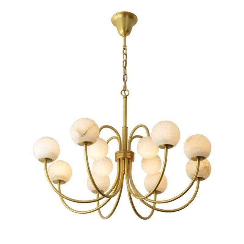 Sefet Alabaster Chandelier Light - Zelno Lighting