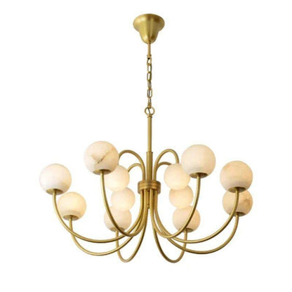 Sefet Alabaster Chandelier Light - Zelno Lighting