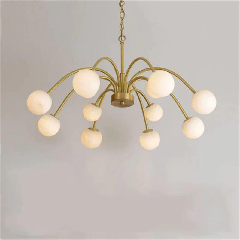 Sefet Alabaster Chandelier Light - Zelno Lighting