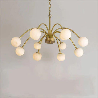 Sefet Alabaster Chandelier Light - Zelno Lighting