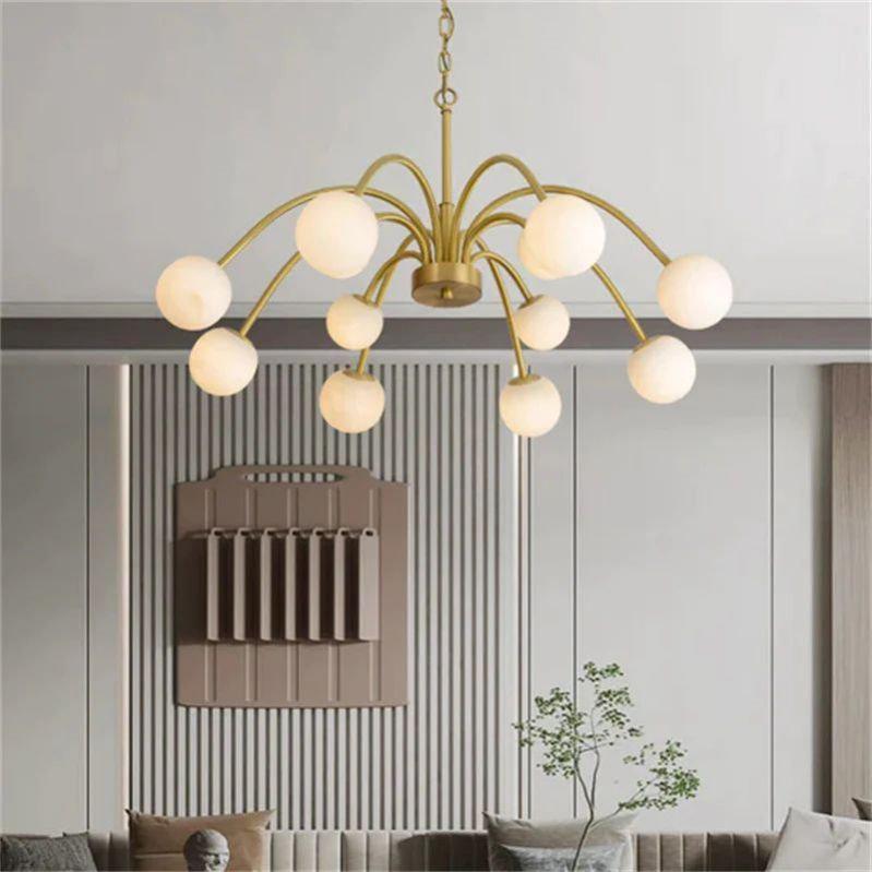 Sefet Alabaster Chandelier Light - Zelno Lighting