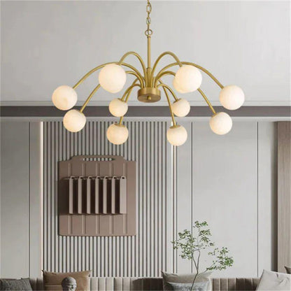 Sefet Alabaster Chandelier Light - Zelno Lighting