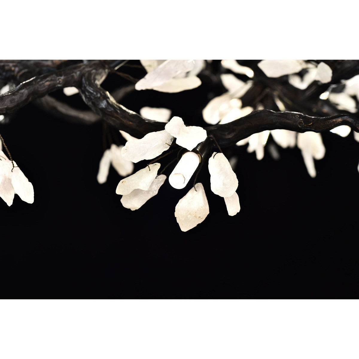 Selenite Crystal Blossom Branching Tree Chandelier - Zelno Lighting