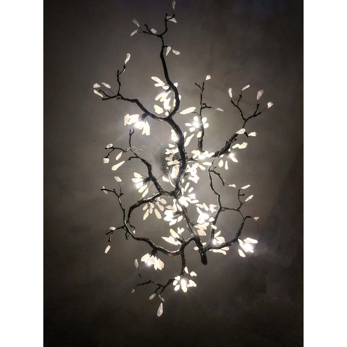 Selenite Crystal Blossom Branching Tree Chandelier - Zelno Lighting