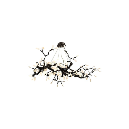 Selenite Crystal Blossom Branching Tree Chandelier - Zelno Lighting