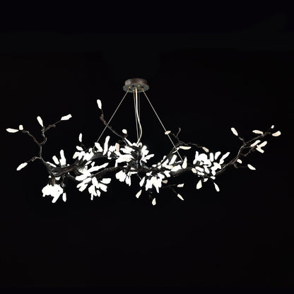 Selenite Crystal Blossom Branching Tree Chandelier - Zelno Lighting