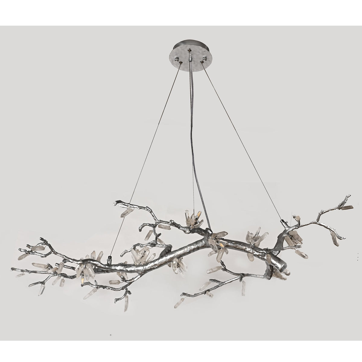 Selenite Crystal Blossom Branching Tree Chandelier - Zelno Lighting