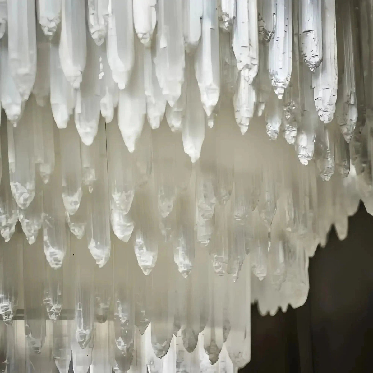 Selenite Layer Round Chandelier - Zelno Lighting