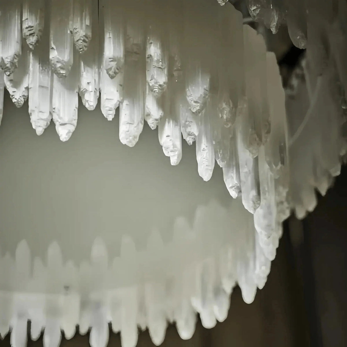 Selenite Layer Round Chandelier - Zelno Lighting