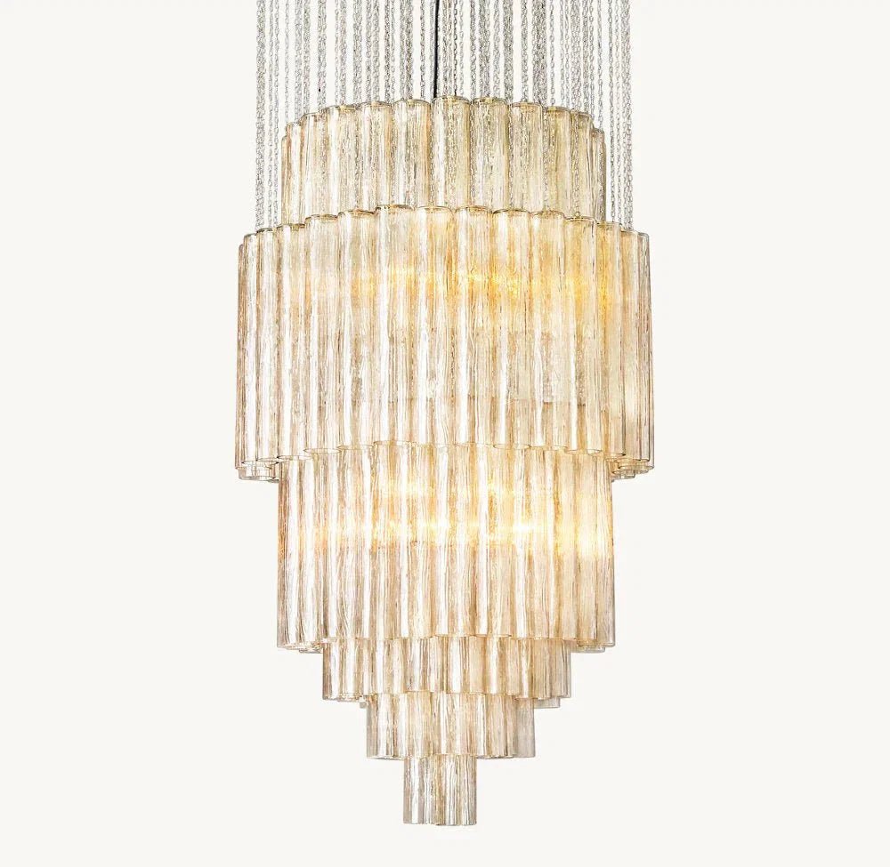 Serenella Round Chandelier for Foyer/Entry - Zelno Lighting