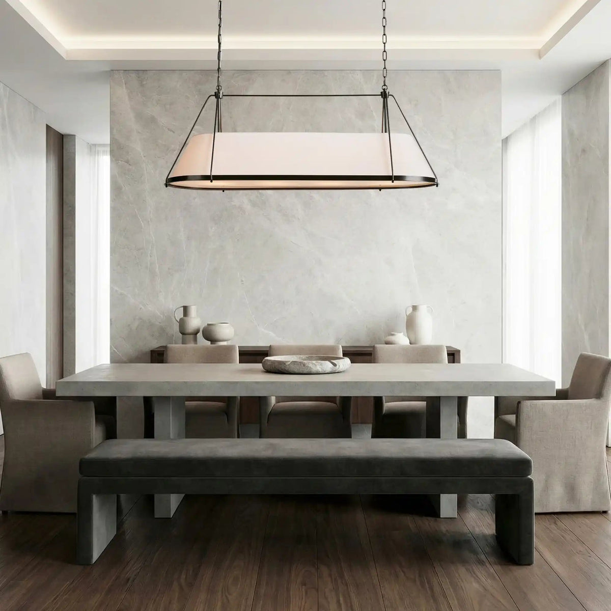 Shelton Linear Chandelier - Zelno Lighting