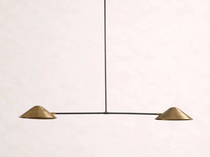 Simms 2-Light Linear Chandelier - Zelno Lighting