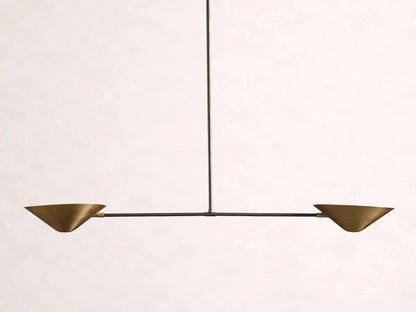Simms 2-Light Linear Chandelier - Zelno Lighting