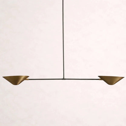 Simms 2-Light Linear Chandelier - Zelno Lighting