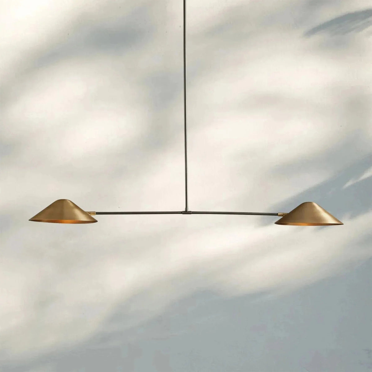 Simms 2-Light Linear Chandelier - Zelno Lighting