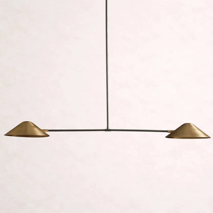 Simms 2-Light Linear Chandelier - Zelno Lighting