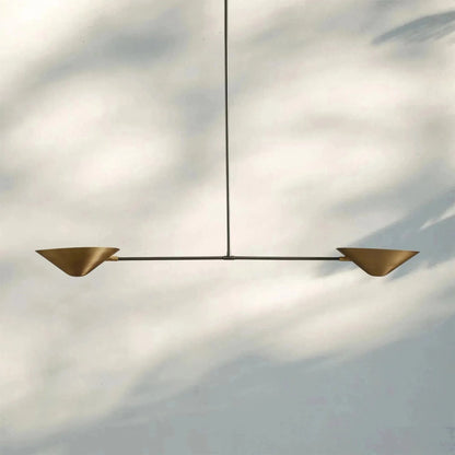 Simms 2-Light Linear Chandelier - Zelno Lighting