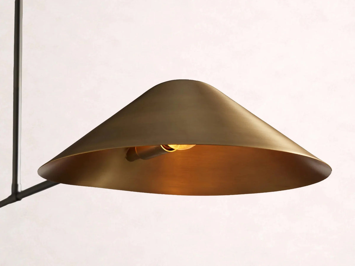 Simms 2-Light Linear Chandelier - Zelno Lighting