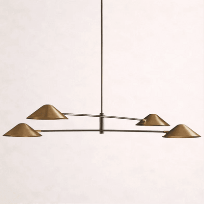 Simms 4-Light Linear Chandelier - Zelno Lighting