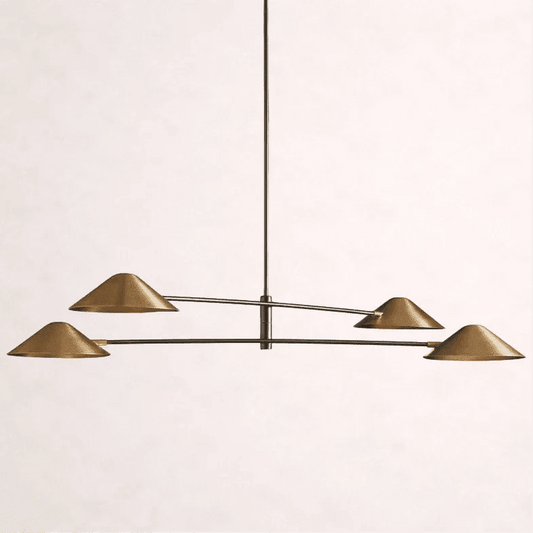 Simms 4-Light Linear Chandelier - Zelno Lighting