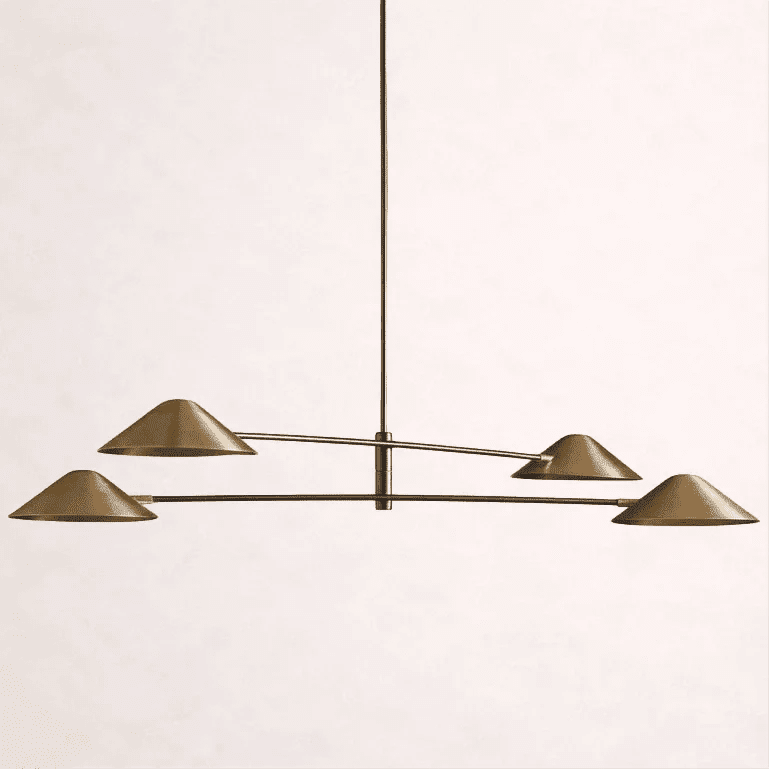 Simms 4-Light Linear Chandelier - Zelno Lighting