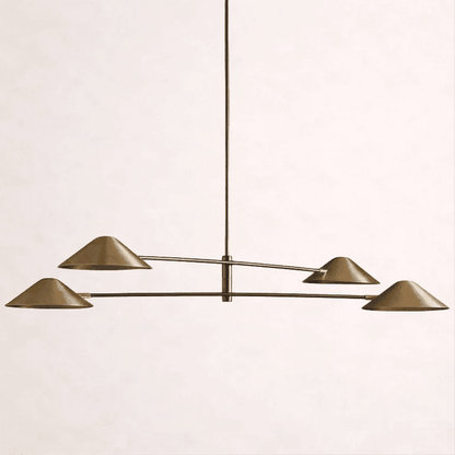 Simms 4-Light Linear Chandelier - Zelno Lighting