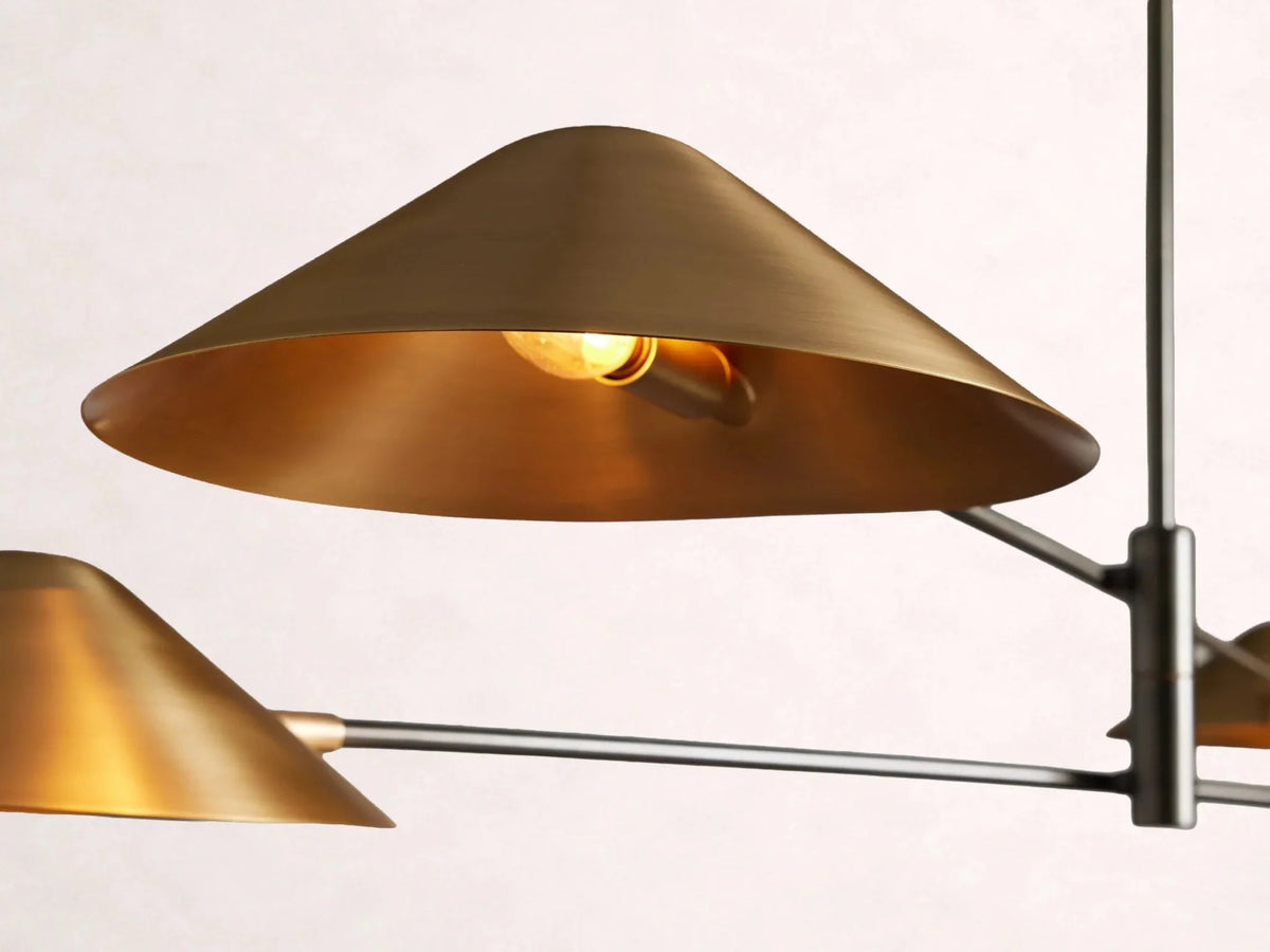 Simms 4-Light Linear Chandelier - Zelno Lighting