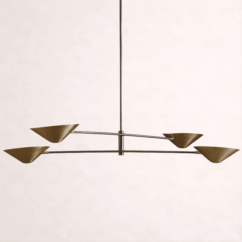 Simms 4-Light Linear Chandelier - Zelno Lighting