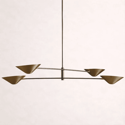 Simms 4-Light Linear Chandelier - Zelno Lighting
