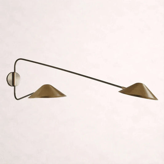 Simms Long Arm 2-Light Wall Sconce - Zelno Lighting