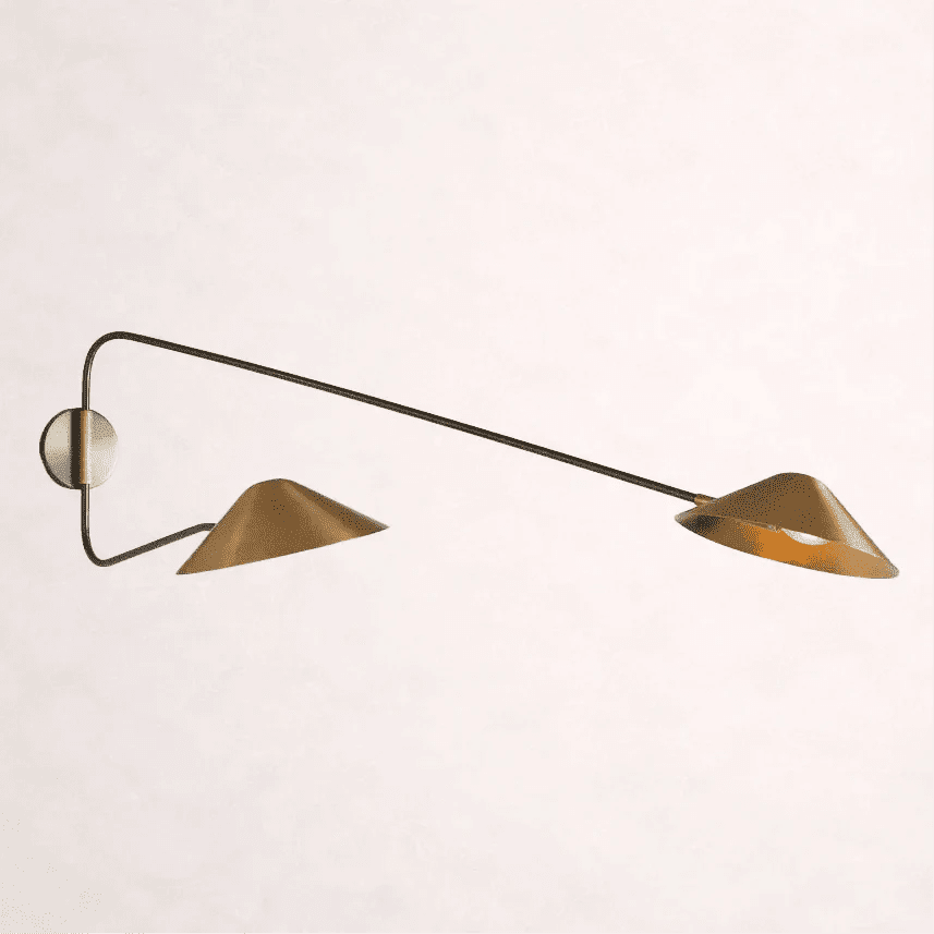 Simms Long Arm 2-Light Wall Sconce - Zelno Lighting