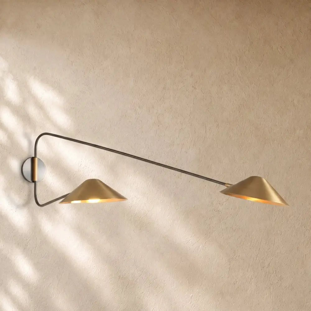 Simmsi Long Arm Double Sconce - Zelno
