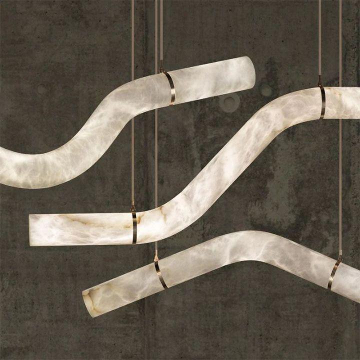 Simplicity Alabaster Pendant Lights - Zelno Lighting