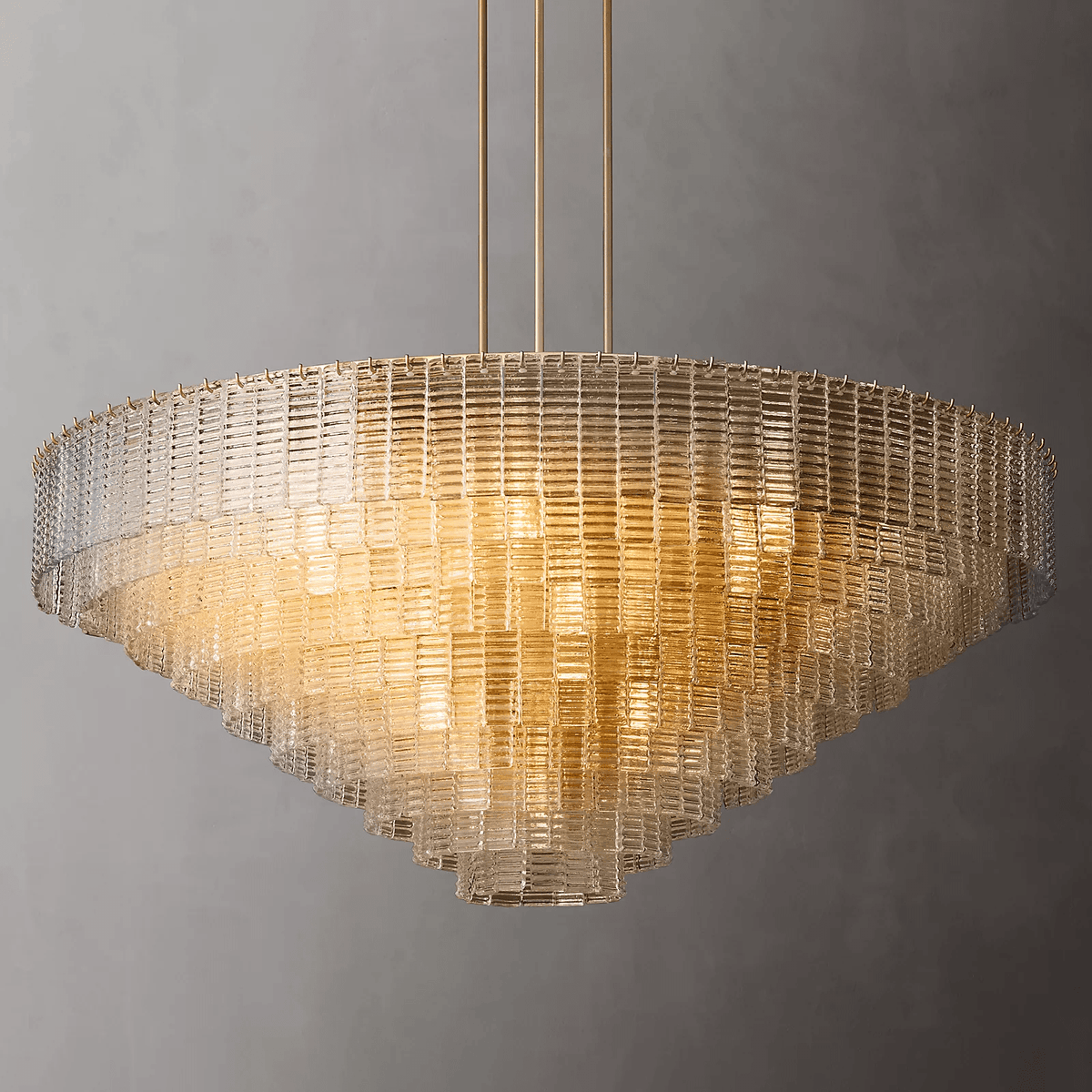 Siren Glass Round Chandelier 65" - Zelno