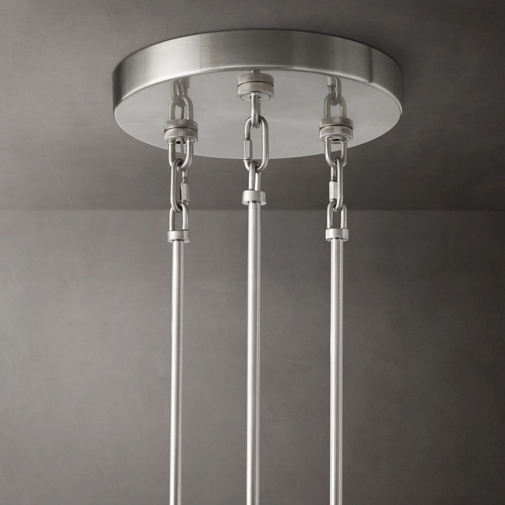 Siren Smoke Glass Round Chandelier 52" - Zelno