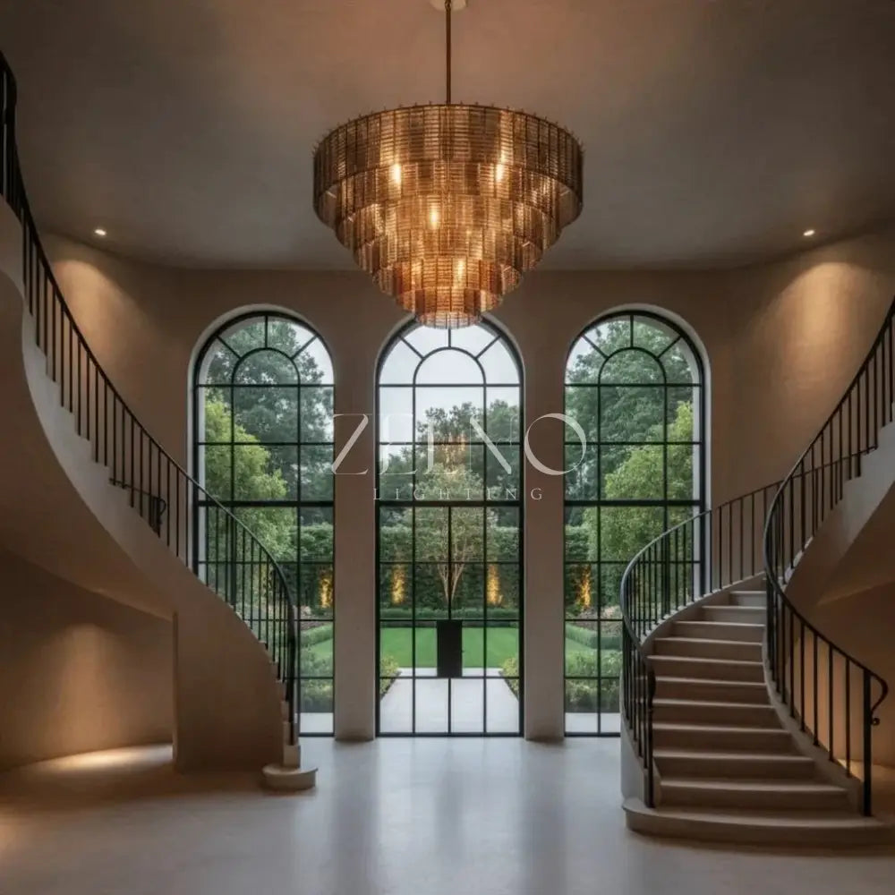 Sirena Glass Round Chandelier - Zelno
