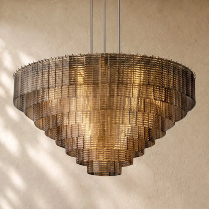 Sirena Glass Round Chandelier - Zelno