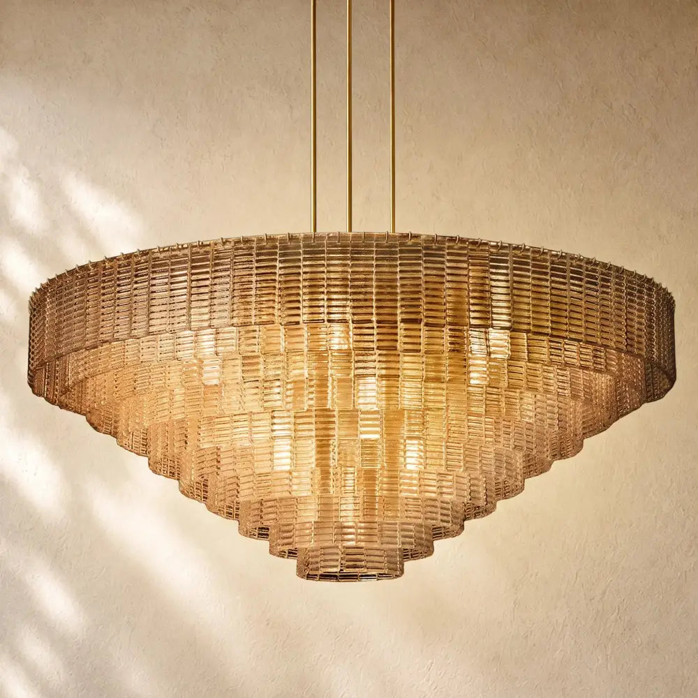Sirena Glass Round Chandelier - Zelno