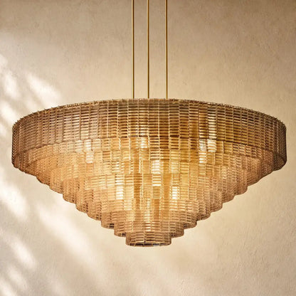 Sirena Glass Round Chandelier - Zelno