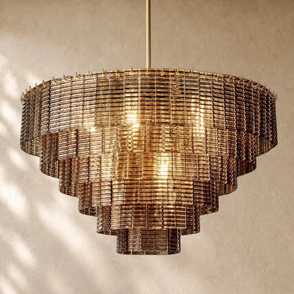 Sirena Glass Round Chandelier - Zelno